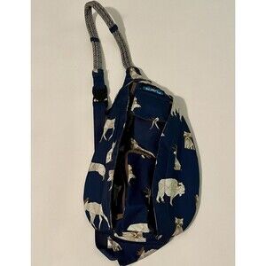 Kavu Crossbody Sling Rope Bag Navy Range Woodland Owl Fox Eagle Bison Moose